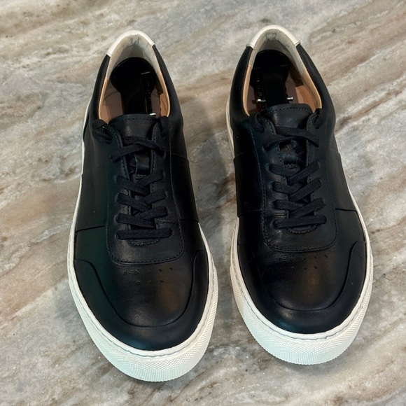 Men’s MORAL CODE Kai Men’s black leather sneakers- Size 8.5 - Picture 3 of 14